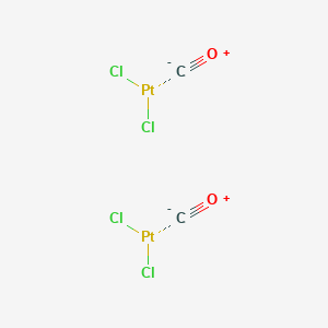 molecular formula C2Cl4O2Pt2 B12678722 Dicarbonyldi-mu-chlorodichlorodiplatinum,stereoisomer CAS No. 17522-99-5