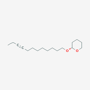 molecular formula C17H30O2 B12678735 2H-Pyran, 2-(9-dodecynyloxy)tetrahydro- CAS No. 50816-21-2