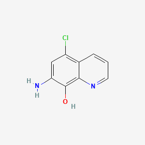 molecular formula C9H7ClN2O B1267875 7-Amino-5-chloroquinolin-8-ol CAS No. 18471-93-7