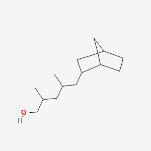 molecular formula C14H26O B12678784 5-(Bicyclo(2.2.1)hept-2-yl)-2,4-dimethylpentan-1-ol CAS No. 93893-50-6