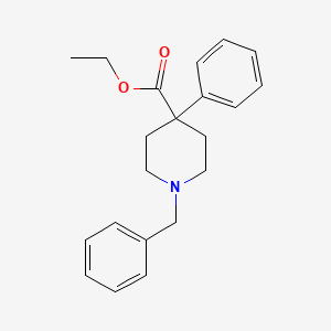 molecular formula C21H25NO2 B1267880 Ethyl 1-benzyl-4-phenylpiperidine-4-carboxylate CAS No. 72216-57-0