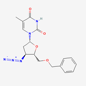 molecular formula C17H19N5O4 B1267887 3'-Azido-5'-O-benzyl-3'-deoxythymidine CAS No. 121456-55-1