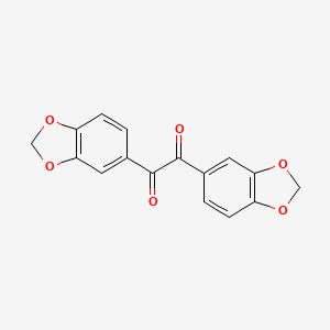 molecular formula C16H10O6 B1267894 1,2-Bis(1,3-benzodioxol-5-yl)ethane-1,2-dione CAS No. 4720-66-5