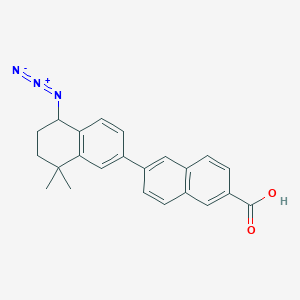molecular formula C23H21N3O2 B012679 Azidoretinoid 1 CAS No. 101705-40-2
