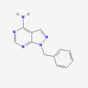 molecular formula C12H11N5 B1267903 1-苄基-1H-吡唑并[3,4-d]嘧啶-4-胺 CAS No. 5444-61-1