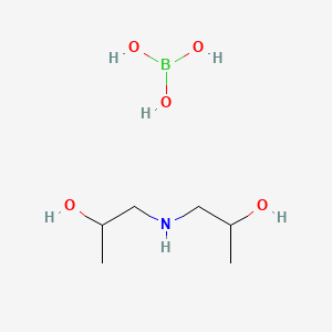 molecular formula C6H18BNO5 B12679035 Einecs 278-332-2 CAS No. 75877-08-6