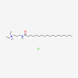 molecular formula C26H55ClN2O B12679040 Diethylmethyl(3-((1-oxooctadecyl)amino)propyl)ammonium chloride CAS No. 94160-23-3