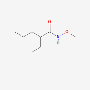 molecular formula C9H19NO2 B12679095 N-Methoxy-2-propylpentanamide CAS No. 189261-28-7