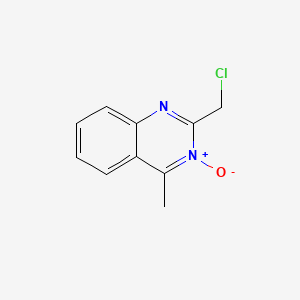 molecular formula C10H9ClN2O B12679102 2-(Chloromethyl)-4-methyl-2,3-dihydroquinazoline 3-oxide CAS No. 6640-59-1