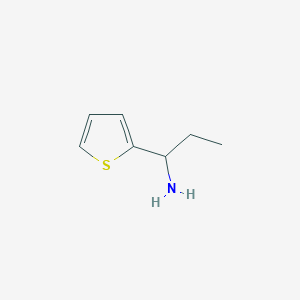 molecular formula C7H11NS B1267913 1-(Thiophen-2-yl)propan-1-amine CAS No. 6315-55-5