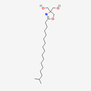 molecular formula C22H43NO3 B12679135 2-(15-Methylhexadecyl)-2-oxazoline-4,4-dimethanol CAS No. 93841-68-0