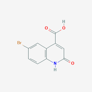 molecular formula C10H6BrNO3 B1267915 6-Bromo-2-hydroxyquinoline-4-carboxylic acid CAS No. 5463-29-6