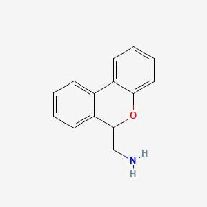 molecular formula C14H13NO B12679158 6-Aminomethyl-6H-dibenzo(b,d)pyran CAS No. 83360-41-2