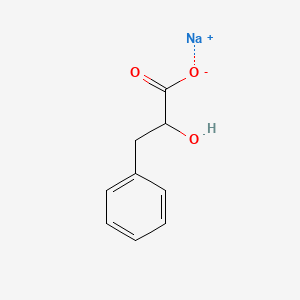 molecular formula C9H9NaO3 B12679226 Sodium phenyllactate CAS No. 79428-01-6