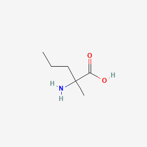 molecular formula C6H13NO2 B1267926 2-Amino-2-methylpentanoic acid CAS No. 5455-33-4