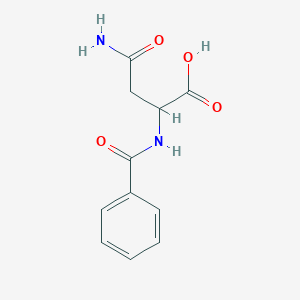 molecular formula C11H12N2O4 B1267930 2-Benzoylamino-succinamic acid CAS No. 29880-25-9