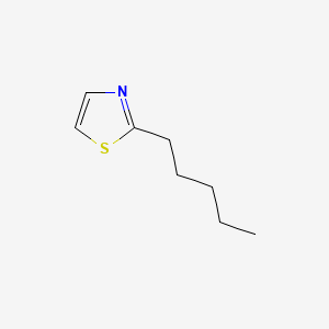 molecular formula C8H13NS B12679329 2-Pentylthiazole CAS No. 37645-62-8