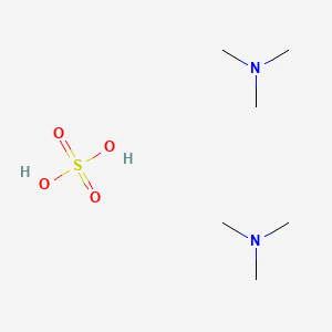 molecular formula C6H20N2O4S B12679417 N,N-dimethylmethanamine;sulfuric acid CAS No. 57980-95-7