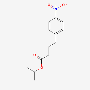 molecular formula C13H17NO4 B12679427 Isopropyl 4-(4-nitrophenyl)butyrate CAS No. 94086-76-7