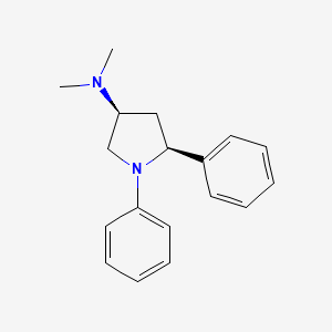 molecular formula C18H22N2 B12679437 1,5-Diphenyl-3-dimethylaminopyrrolidine CAS No. 49558-33-0