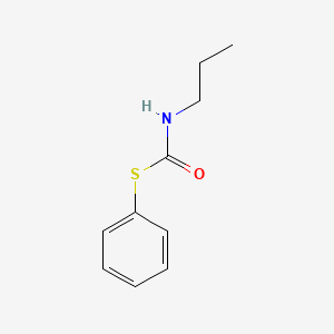molecular formula C10H13NOS B12679441 S-Phenyl propylthiocarbamate CAS No. 14467-75-5