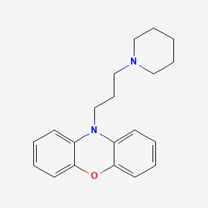 molecular formula C20H24N2O B12679459 Phenoxazine, 10-(3-piperidinopropyl)- CAS No. 95554-67-9