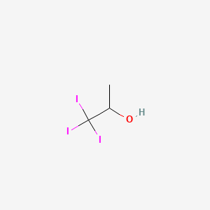 molecular formula C3H5I3O B12679462 1,1,1-Triiodo-2-propanol CAS No. 82010-76-2