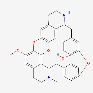 molecular formula C34H32N2O5 B12679467 (+)-Cocsoline CAS No. 54352-70-4