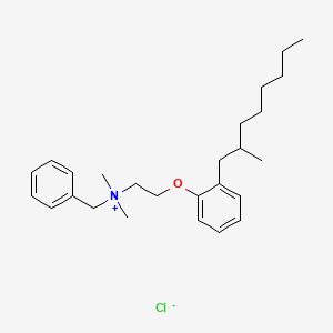 molecular formula C26H40ClNO B12679482 Benzyldimethyl(2-(2-methyloctylphenoxy)ethyl)ammonium chloride CAS No. 71975-57-0
