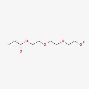 molecular formula C9H18O5 B12679530 Ethanol, 2,2'-(1,2-ethanediylbis(oxy))bis-, propanoate CAS No. 84583-90-4