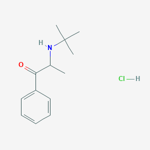 molecular formula C13H20ClNO B126796 2-(tert-Butylamino)propiophenone Hydrochloride CAS No. 63199-74-6