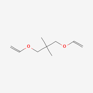 molecular formula C9H16O2 B12679625 2,2-Dimethyl-1,3-bis(vinyloxy)propane CAS No. 84195-74-4