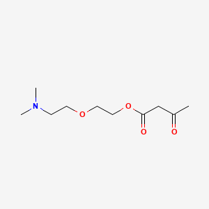 molecular formula C10H19NO4 B12679642 2-(2-(Dimethylamino)ethoxy)ethyl acetoacetate CAS No. 85604-87-1