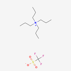 molecular formula C13H28F3NO3S B12679706 Tetrapropylammonium trifluoromethanesulphonate CAS No. 35925-48-5