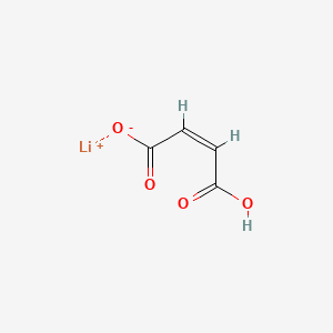 molecular formula C4H3LiO4 B12679710 2-Butenedioic acid (2Z)-, monolithium salt CAS No. 85796-96-9