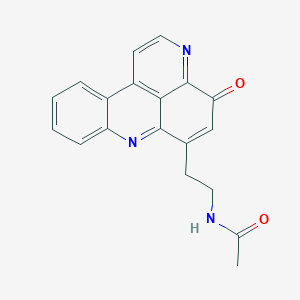 molecular formula C19H15N3O2 B12679738 Cystodytin J CAS No. 158734-25-9