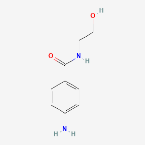 molecular formula C9H12N2O2 B1267974 4-amino-N-(2-hydroxyethyl)benzamide CAS No. 54472-45-6