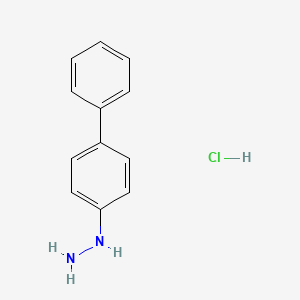 molecular formula C12H13ClN2 B1267976 Biphenyl-4-YL-hydrazine hydrochloride CAS No. 63543-02-2