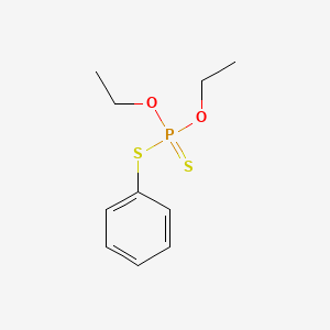 molecular formula C10H15O2PS2 B12679781 Ethyl phenyl phosphorodithiote CAS No. 947-34-2