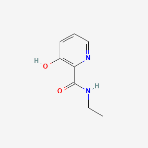 molecular formula C8H10N2O2 B12679837 N-Ethyl-3-hydroxypyridine-2-carboxamide CAS No. 85567-42-6