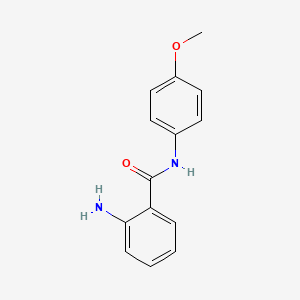 molecular formula C14H14N2O2 B1267985 2-氨基-N-(4-甲氧基苯基)苯甲酰胺 CAS No. 20878-54-0