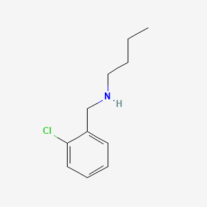 molecular formula C11H16ClN B1267987 Benzenemethanamine, N-butyl-2-chloro- CAS No. 16183-39-4
