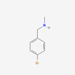 molecular formula C8H10BrN B1267988 1-(4-Bromophenyl)-n-methylmethanamine CAS No. 699-03-6