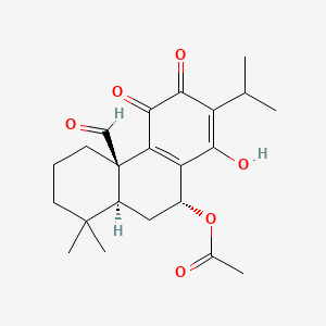 molecular formula C22H28O6 B12679885 Nemorone CAS No. 32764-46-8
