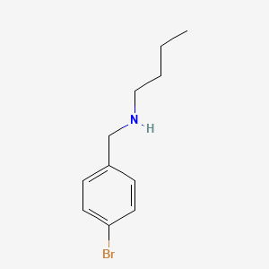 molecular formula C11H16BrN B1267989 Benzenemethanamine, 4-bromo-N-butyl- CAS No. 60509-40-2