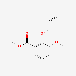 molecular formula C12H14O4 B12679935 Methyl 2-allyloxy-m-anisate CAS No. 96619-89-5