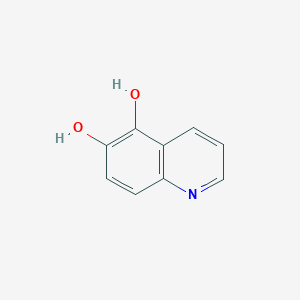 molecular formula C9H7NO2 B12679942 Quinoline-5,6-diol CAS No. 91054-37-4