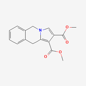 molecular formula C16H15NO4 B12679965 Pyrrolo(1,2-b)isoquinoline-1,2-dicarboxylic acid, 5,10-dihydro-, dimethyl ester CAS No. 147808-86-4