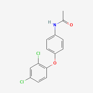 molecular formula C14H11Cl2NO2 B12680014 N-(4-(2,4-Dichlorophenoxy)phenyl)acetamide CAS No. 56120-26-4