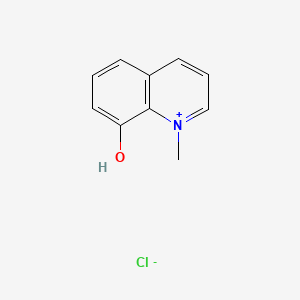 molecular formula C10H10ClNO B12680044 8-Hydroxy-1-methylquinolinium chloride CAS No. 93439-43-1